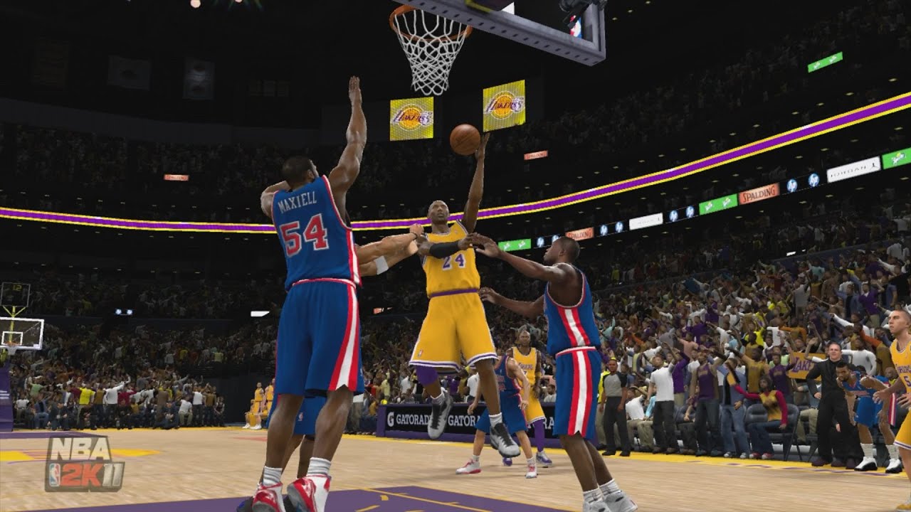 Pistons vs Lakers NBA 2K11 XBox 360