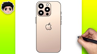 How To Draw IPHONE 16 PRO MAX - Easy Tutorial
