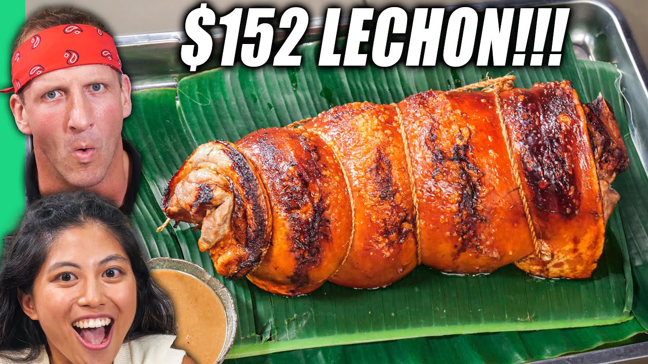 $1 VS $152 Filipino Lechon!! Manila’s Meat Masterpiece!! | Best Ever Food Review Show