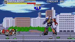 Mighty Morphin Power Rangers- The Movie Sega Genesis- Ninja Zord Fight 1