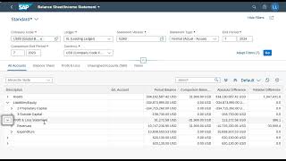 SAP Fiori (FI-AP) - Step 12 Run Financial Statement