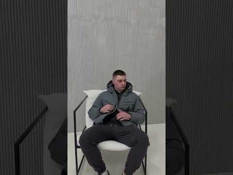 Куртка чоловіча з капюшоном | Молодіжна куртка графітова | Куртка чоловіча демі весняна, видео 1