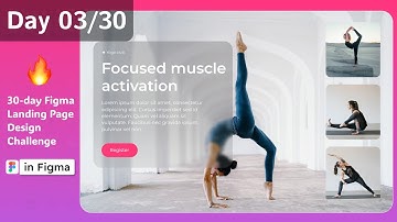 Day 3 Yoga Club Landing Page Design | 30-Day Figma Challenge | Figma Tutorial & Inspiration