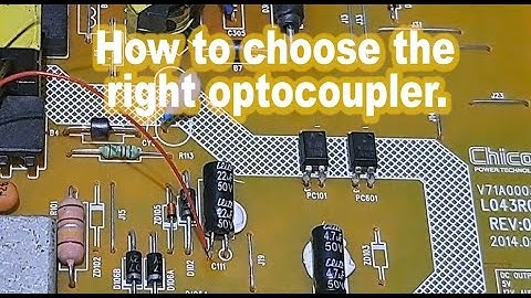 How to identify the right optocoupler. " Power supply Modification"