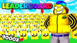 Roblox ADOPT ME SIMULATOR I got on the LEADERBOARD 🐶🤯