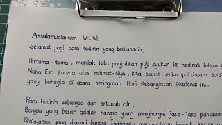 Naskah Pidato Tema HARKITNAS Hari Kebangkitan Nasional 20 Mei 2023 yang singkat & menggugah semangat