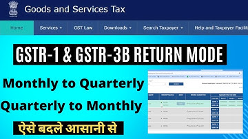 How to Opt Quarterly Return in GST Portal| How to change Frequency from Quarterly to Monthly Return