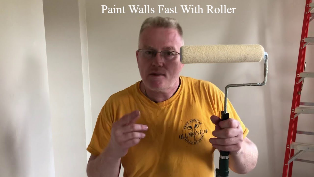 How To Paint Walls and Ceilings With A Roller FAST Spencer Colgan
