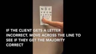 How to complete an Adult Vision Screening