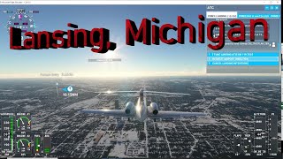 MSFS 2020 - MICHIGAN: Grand Rapids to Lansing