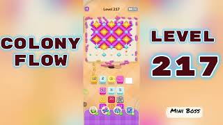 Colony Flow Level 217 Walkthrough 🐜 | Ant Colony Puzzle Gameplay | Mini Boss