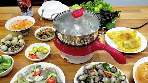 Review về Nồi lẩu & hấp mini | Steam cooking pot | Hà Ly Cooking