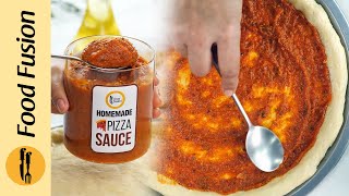 Homemade Pizza Sauce🍕 Make and Store Recipe by Food Fusion