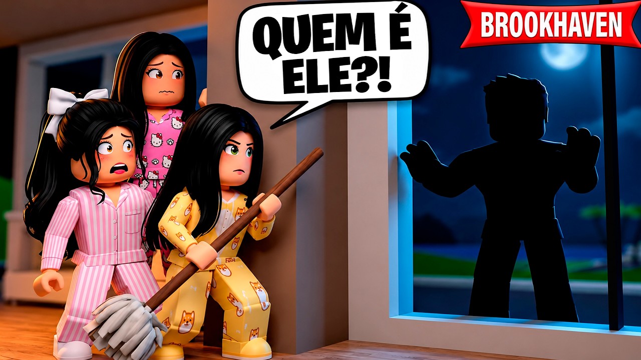 TEM UM ESTRANHO MORANDO NA NOSSA NOVA MANSÃO | Historinhas Brookhaven RP | Roblox