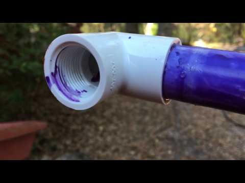 How to make a water jet to sink Dock posts