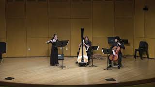 By the Riverbank for Flute, Harp, and Cello, Op 5a by Matthew H Schwarz, March 25, 2023