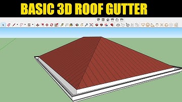 Sketchup 3D Roof Gutter for Beginners
