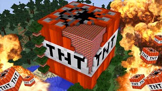 Minecraft HUGE TNT timelapse + explosion!