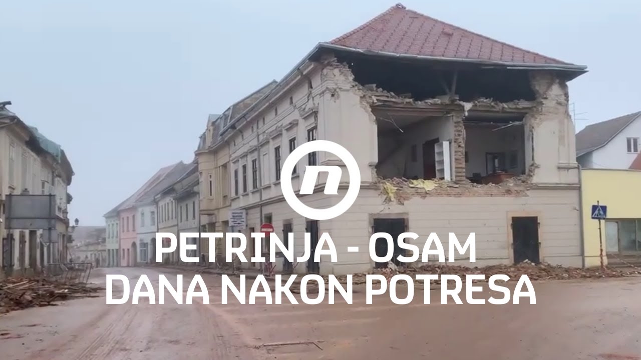 Na ulicama Petrinje osam dana nakon razornog potresa