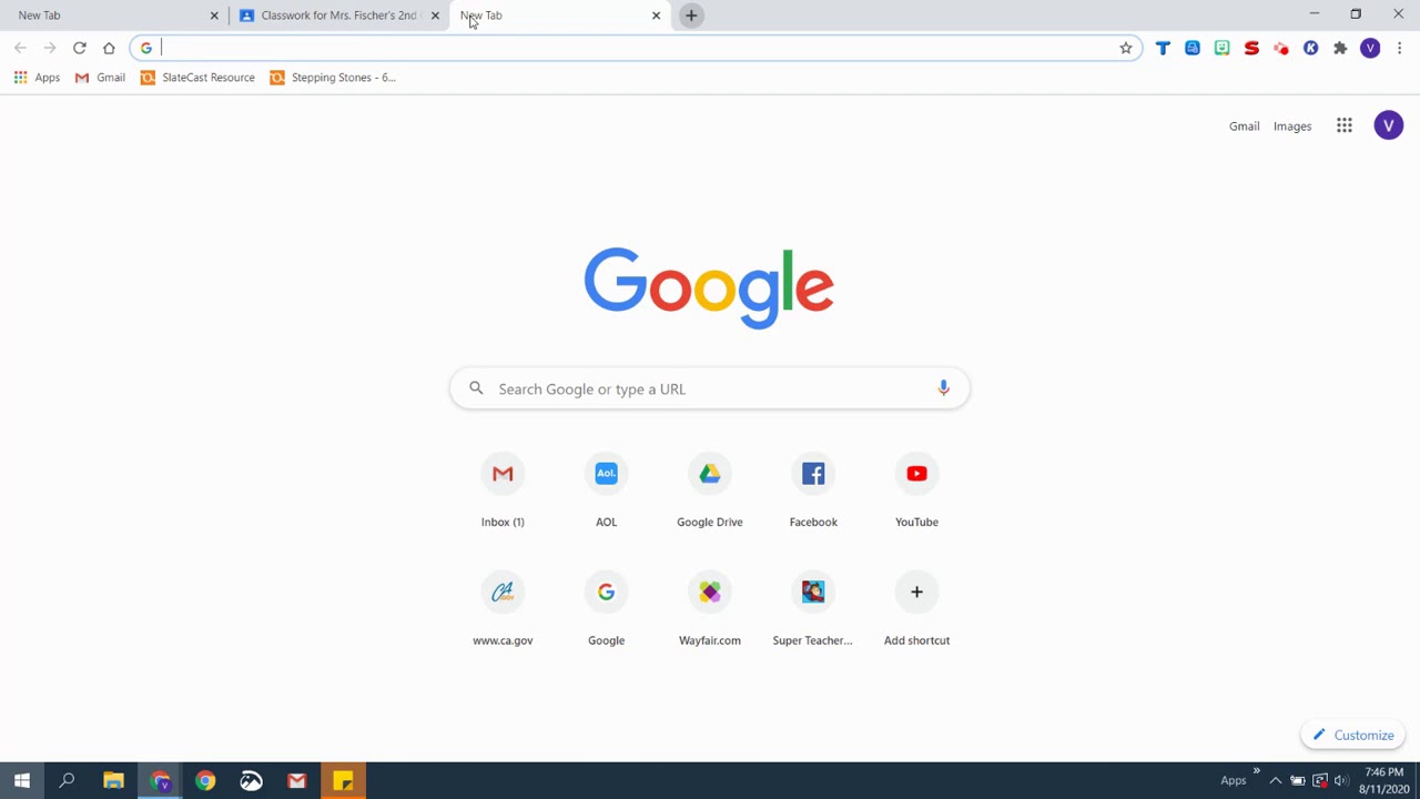 Opening A New Tab Google Classroom YouTube