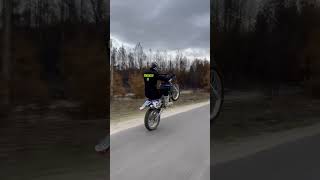 Yamaha WR450f Wheelie