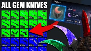 THIS GUY has every RUBY, SAPPHIRE AND EMERALD KNIFE in his inventory...