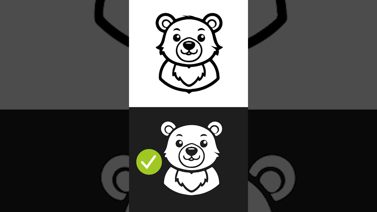 Pro Tips to Perfectly Invert Icon Mascots in Illustrator #tutorial #shorts