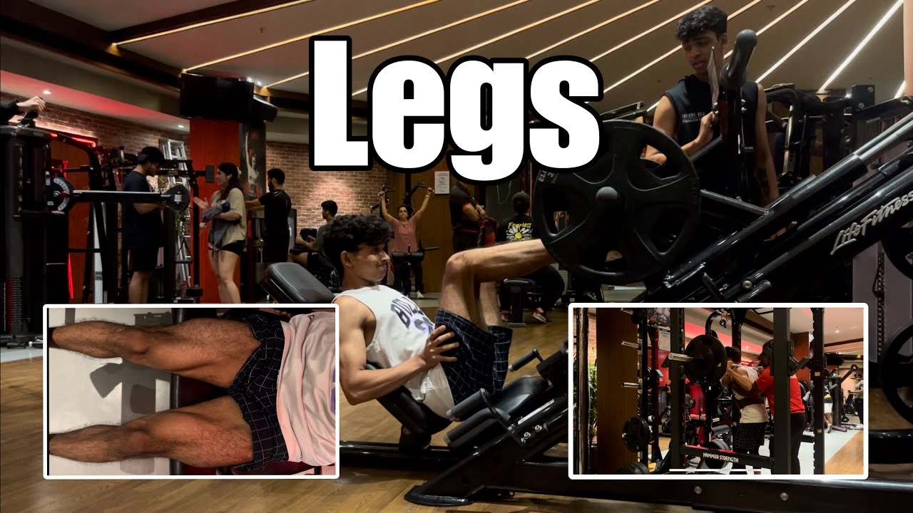 Day 5 of Gym vlogs / #legsworkout 😮‍💨 - YouTube