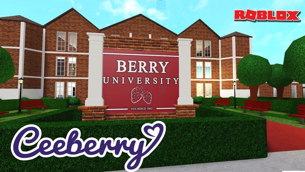 Bloxburg Speed Build Berry University Part 1 Youtube - roblox bloxburg school speed build