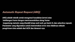 Automatic Repeat Request (ARQ) Profile