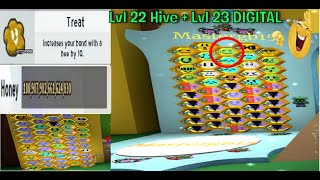 Bee Swarm Simulator - Spending 170 QUADRILLION on lvl 22 hive + lvl 23 Digital | Roblox