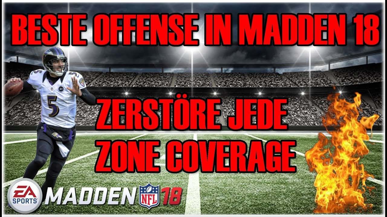 MADDEN 18 GUN SPLIT CLOSE | BEST OFFENSE SCHEME EVER !!! HOW TO DESTROY EVERY ZONE | GERMAN/DEUTSCH