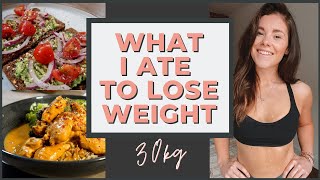 What I Ate In a Day to Lose Weight  30kgs