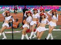 試合開始前のオープニングパフォーマンス＆応援練習／富士通チアリーダー部 FRONTIERETTES 2017の皆さん
