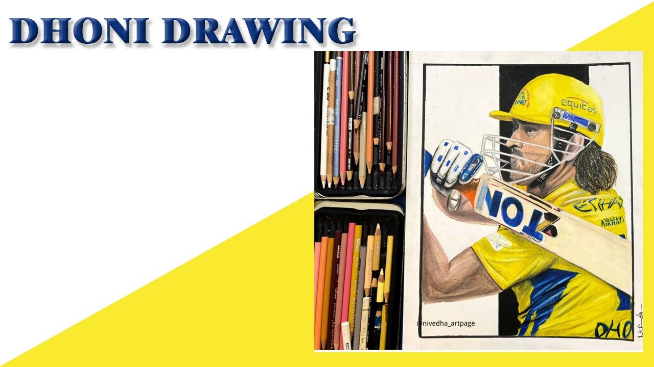 DHONI DRAWING|CSK |