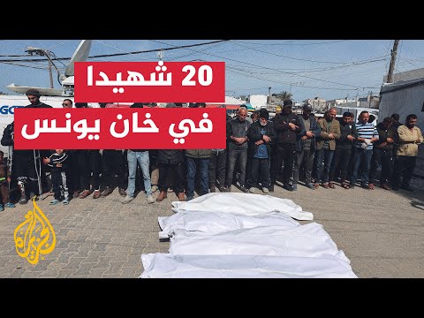 طائرات حربية إسرائيلية تشن غاراتها على منازل وخيام للنازحين في خان يونس