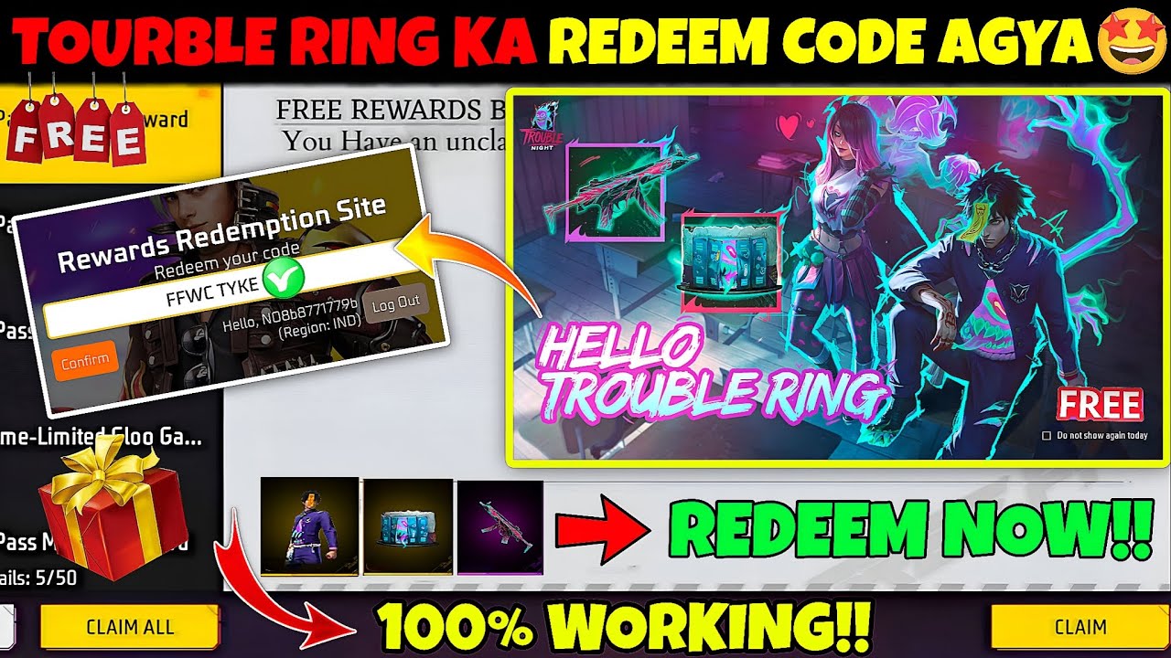 FREE FIRE REDEEM CODE TODAY 15 SEPTEMBER |FF REWARDS REDEEM CODE | FF REDEEM CODE TODAY 15 SEPTEMBER
