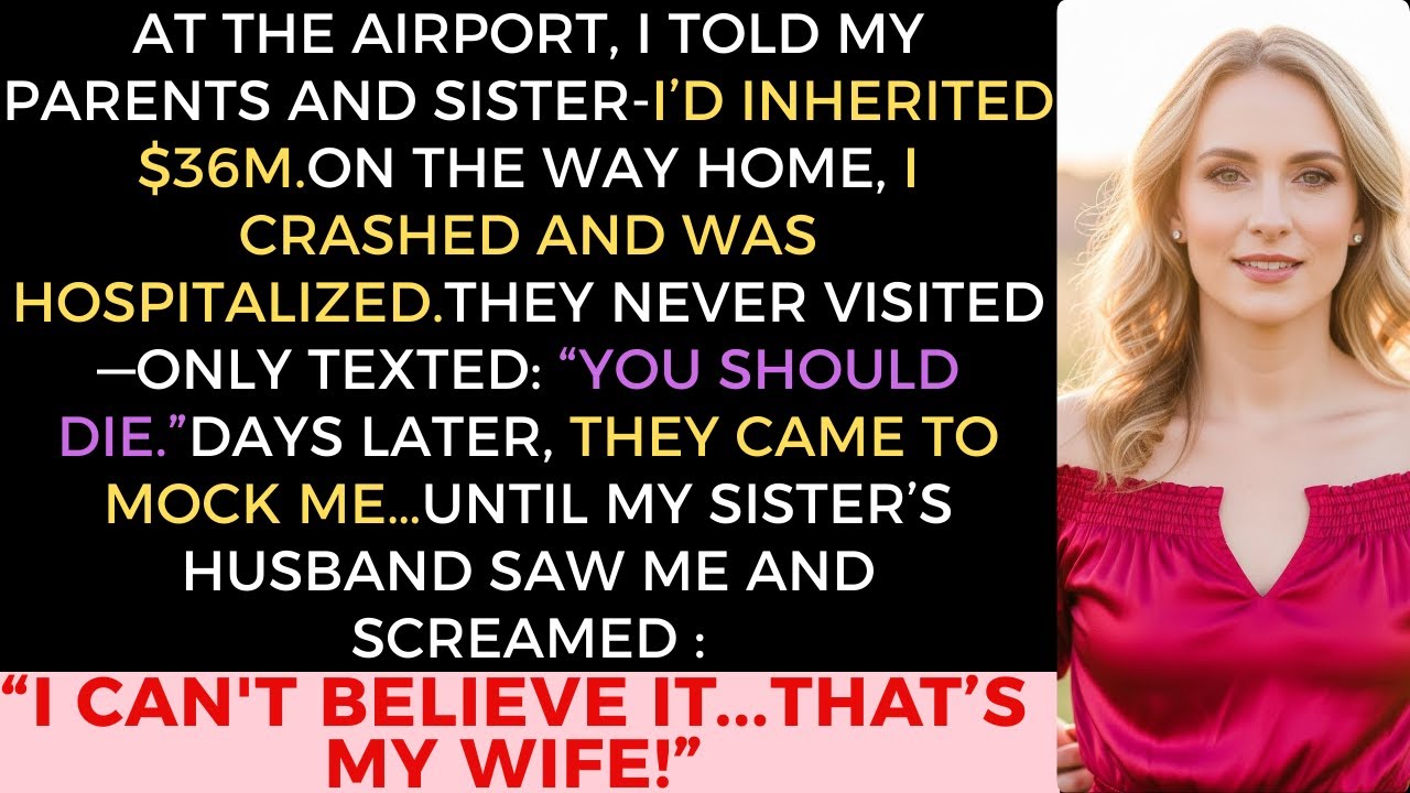 At the airport, I told my parents and sister I inherited $36M… they just coldly said, “Die.”