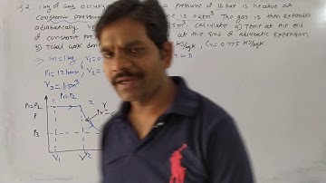 #Lec38# Numerical on Adiabatic Process#B.E.3rd Sem Mechanical#