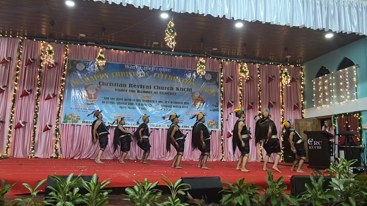 Christmas dance presented by Lower Alc line colony 