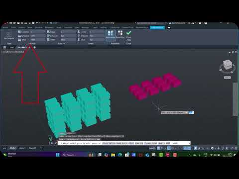 #03| AutoCAD || 3D || HINDI || RECTANGULAR || ARRAY|| 2025 ||