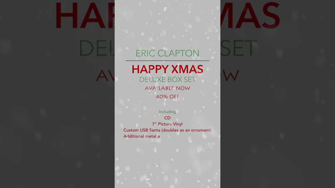 The cover art of 'Happy Xmas,' drawn by Clapton and as seen on the
