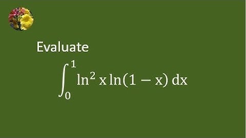 Logarithmic definite integral solved using infinite series