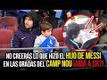 No creerás lo que hizo el hijo de Messi en las gradas del Camp Nou ¡Ama a CR7!