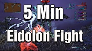 Warframe - Fast Eidolon Fight 5 Minutes - Trinity, Harrow, Chroma, Volt!