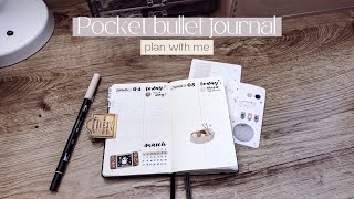 Pocket bullet journal | plan with me