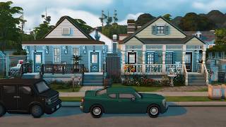 TWO HOMES, ONE LOT | Realistic Base Game Save File | Sims 4 Speed Build
