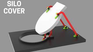 The Clever Mechanism That Lifts Massive Hatches 🏭#engineering #technology #mechanism