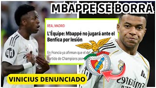 Download Lagu 💥 MBAPPE SE RIE del MADRID y SE BORRA CONTRA EL BENFICA - VINICIUS SERÁ DENUNCIADO ANTE LA UEFA MP3