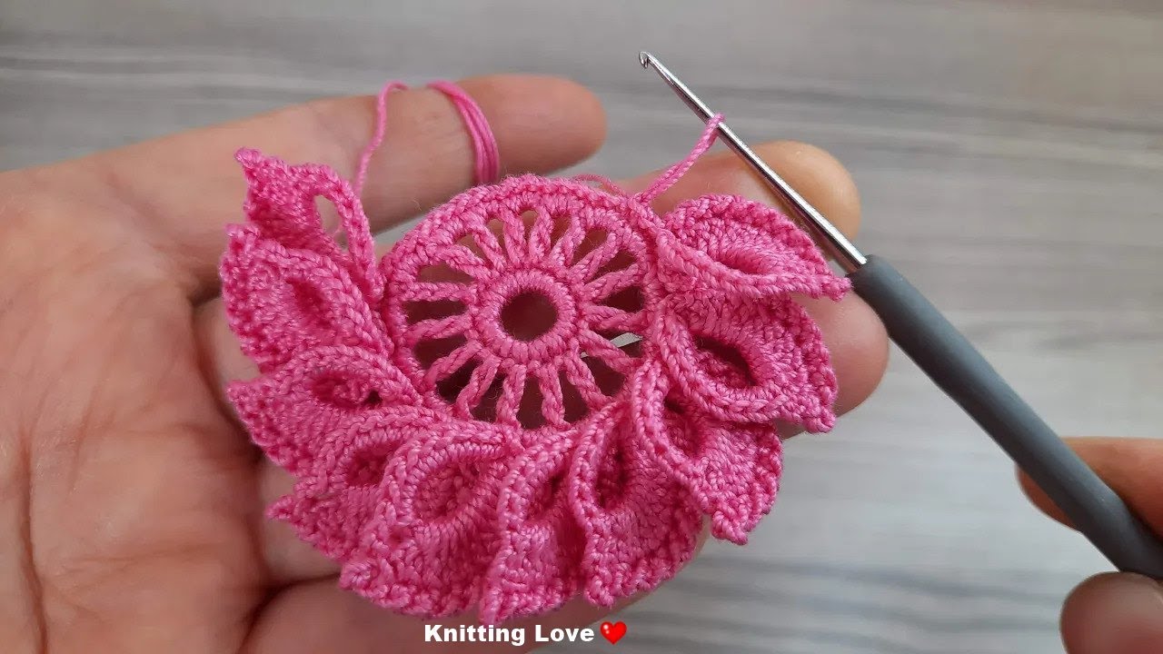 FANTASTIC Very Beautiful Flower Crochet Pattern * Crochet Online Tutorial for beginners Tığ işi